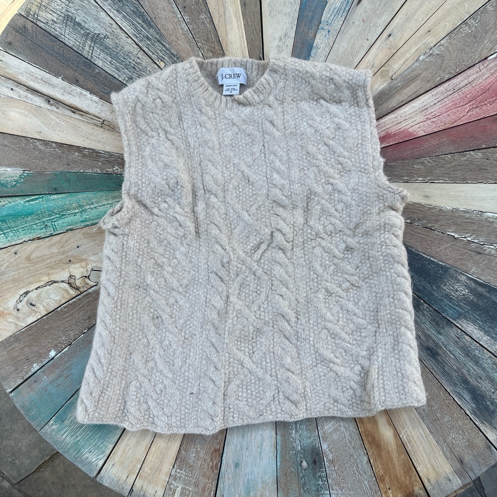 J. Crew Women's Cable Knit Sweater - Beige
